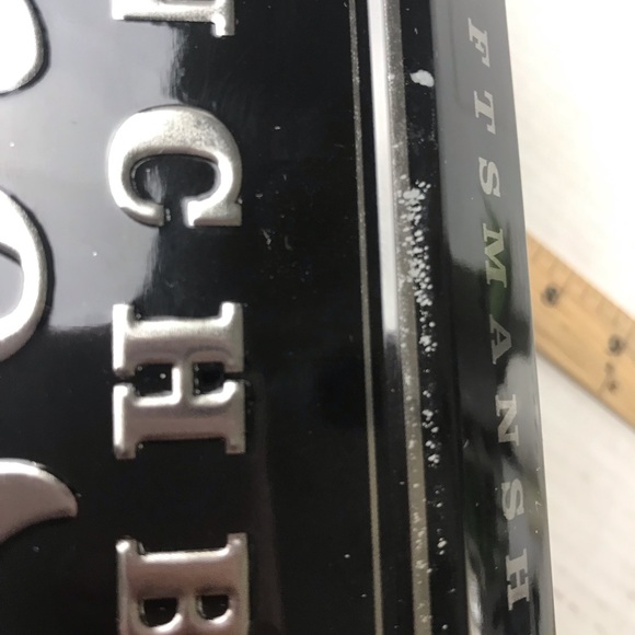 Jack Daniels Tennessee Whiskey EMPTY Tin BLACK Top Opening Gift Box No 7 - Picture 16 of 16